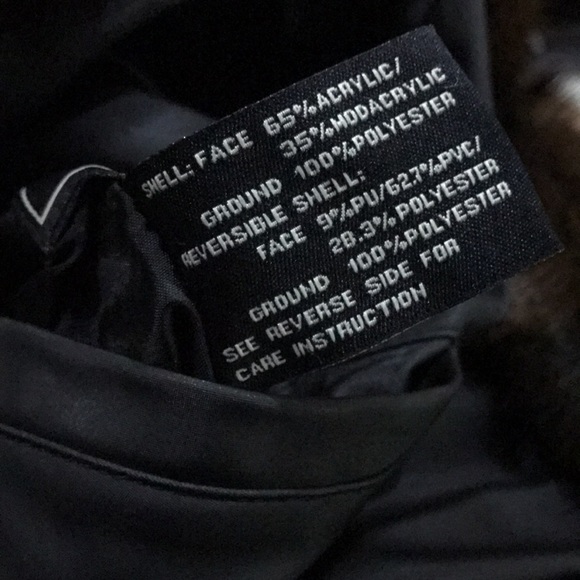 Womens Reversible Faux Mink Fur Vest Size Large Luxury Brown Black Outerwear - Picture 10 of 10